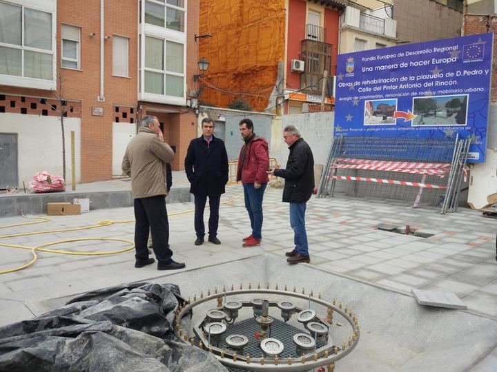 La remodelación de la plazuela de Don Pedro de Guadalajara afronta su recta final