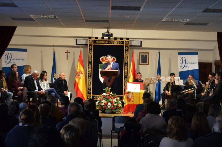 Yebra conmemora los 40 años de la Constitución Española con un solemne acto de homenaje