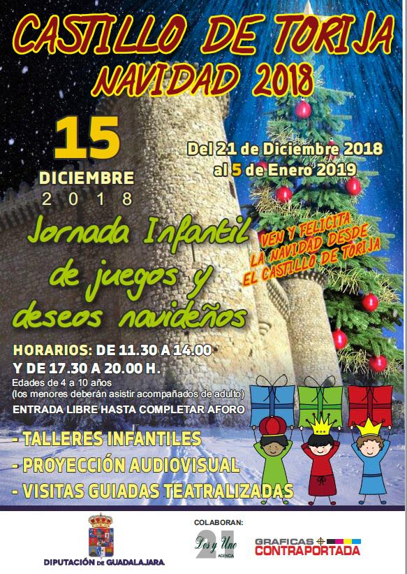 La Diputación organiza actividades navideñas para los más pequeños en el Castillo de Torija