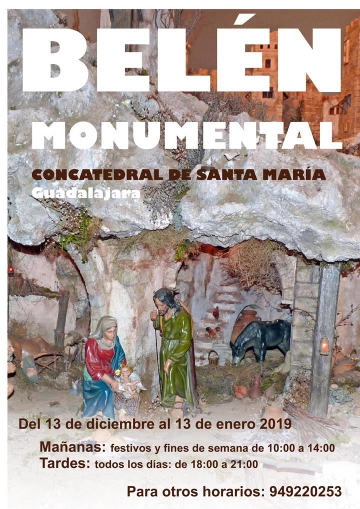 Ya se puede visitar y disfrutar del Belen Monumental de la Concatedral Santa María la Mayor de Guadalajara