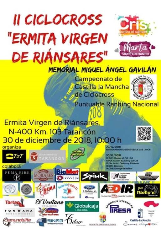 El Ciclocross Ermita Virgen de Riánsares de Tarancón volverá a albergar el Campeonato de Ciclocross de Castilla-La Mancha 