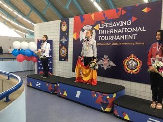 María Luengas del Alcarreño de Salvamento, Campeona Mundial en Rusia