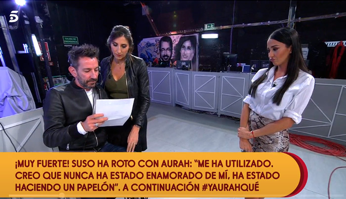 ¡HOLA! Aurah explica, entre lágrimas, los detalles de su ruptura con Suso
