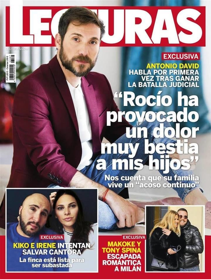 LECTURAS Antonio David : Rocío Carrasco me ha querido arruinar la vida