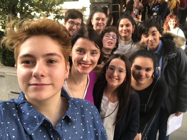 María Rodríguez Sánchez representó a Sigüenza en la III Comparecencia Infantil en el Congreso de los Diputados