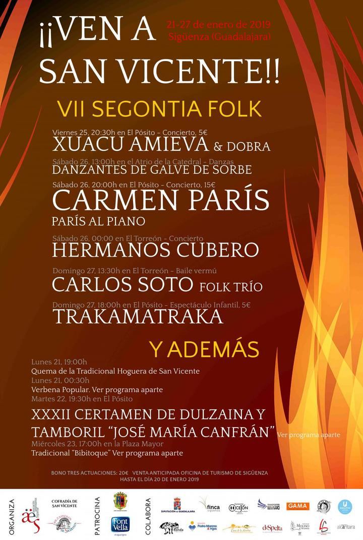 La llama de San Vicente volverá a iluminar Sigüenza de música y tradición