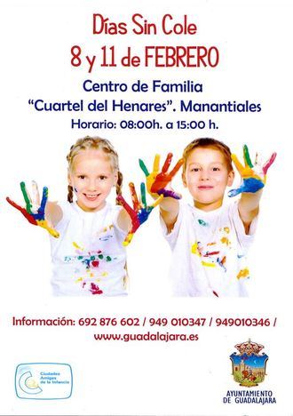 Vuelve Días sin Cole para el 8 y el 11 de febrero en Guadalajara