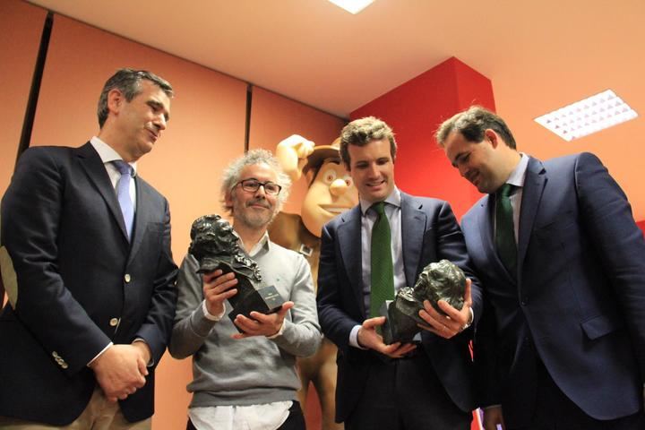 Pablo Casado presume de candidatos en Guadalajara: 'Tenemos a Antonio Román y Paco Nuñez, contamos con los mejores'