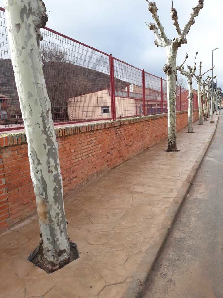 Terminada la renovación de aceras en la calle Santa Bárbara de Sigüenza