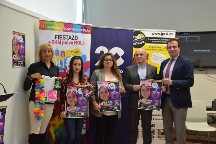 La carrera de colores 'Holi Life' llega a Azuqueca en su versión de día y noche