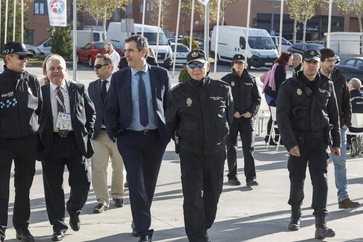El alcalde de Guadalajara supervisa los dispositivos de seguridad y organizativos del Campeonato de Europa de Karate