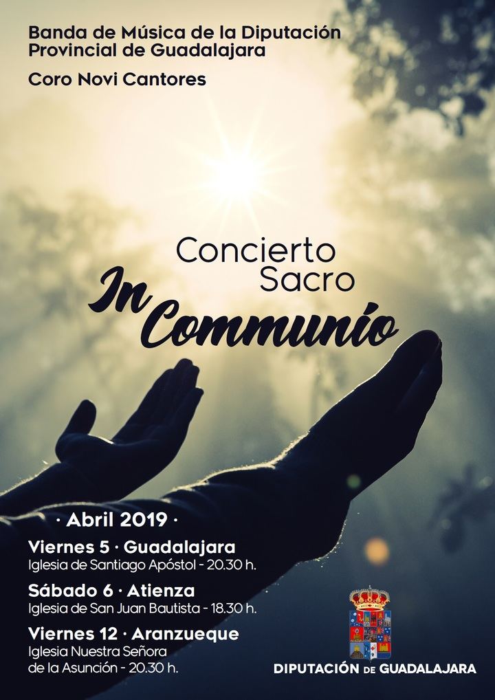 La Banda de la Diputación de Guadalajara y el coro Novi Cantores ofrecerán un ciclo de Música Sacra