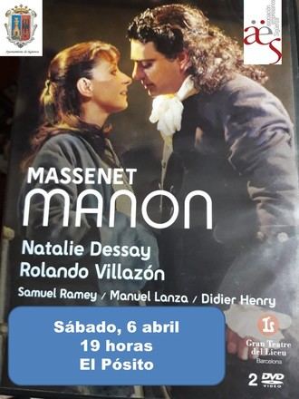 Este sábado, proyección de 'Manon' en 'Vive la Opera en Sigüenza'