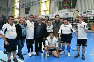 Paco Núñez asiste al Campeonato Regional de futbol sala de Fecam en Azuqueca