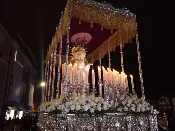 Procesión de María Santísima de la Misericordia este Lunes Santo en Guadalajara Foto : Jacinto García Duro