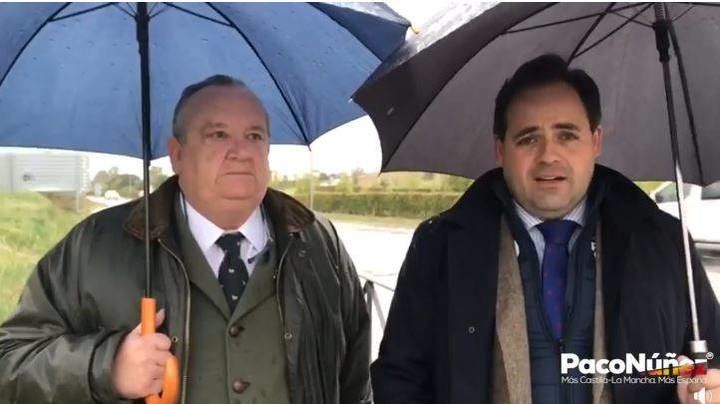 Paco Núñez muestra su compromiso de llevar a cabo el desdoblamiento de la carretera M-117 hasta El Casar