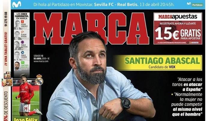 Santiago Abascal en el Marca : 