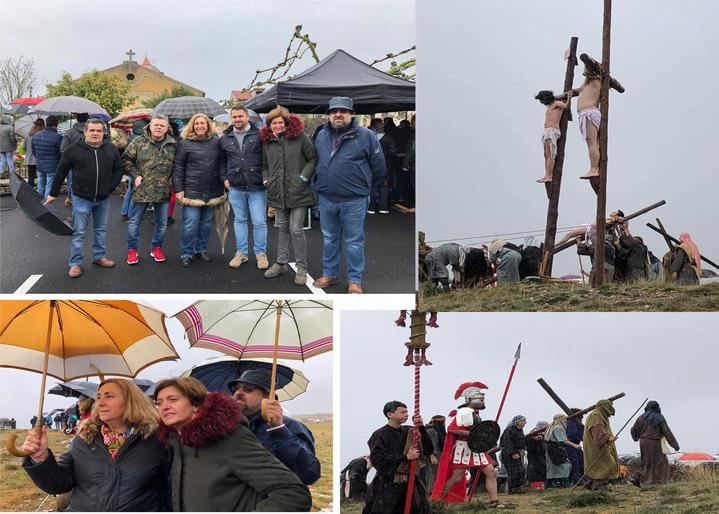 Silvi Valmaña y Ana González ensalzan el valor de las tradiciones en la Pasión Viviente de Hiendelaencina