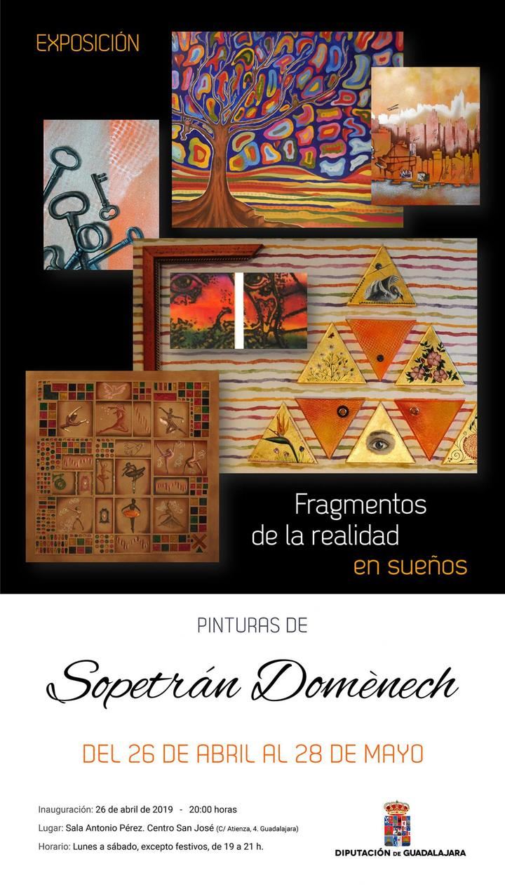 Sopetrán Domènech expone en la Sala de Arte de la Diputación de Guadalajara a partir del viernes 26