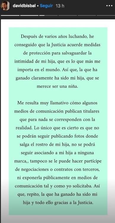 LECTURAS David Bisbal se pronuncia tras el fin de su guerra judicial con Elena Tablada