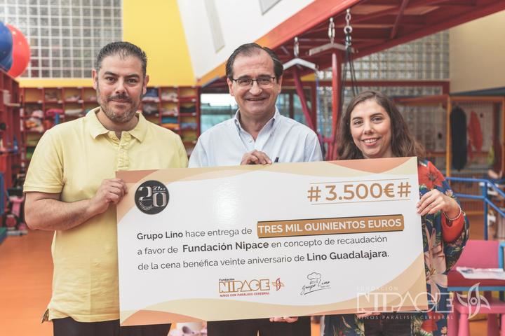 La Cena Solidaria de Restaurante Lino a beneficio de Nipace recaudó 3.500 euros