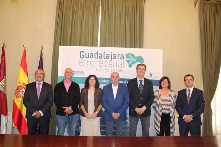 Diputación, Ayuntamiento y CEOE-Cepyme renuevan el proyecto ‘Guadalajara Empresarial’