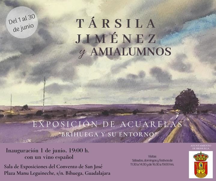 Exposición de exquisitas Acuarelas de Társila Jiménez en Brihuega