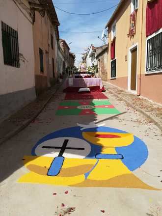 Celebración del Corpus Christi en Málaga del Fresno