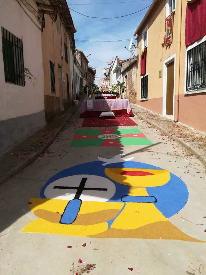 Celebración del Corpus Christi en Málaga del Fresno