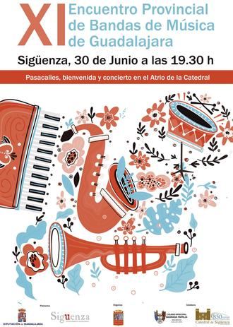 Este domingo en Sigüenza, XI Encuentro Provincial de Bandas de Música de Guadalajara
