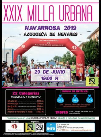 Este sábado, se celebra la XXIX Milla Urbana Navarrosa