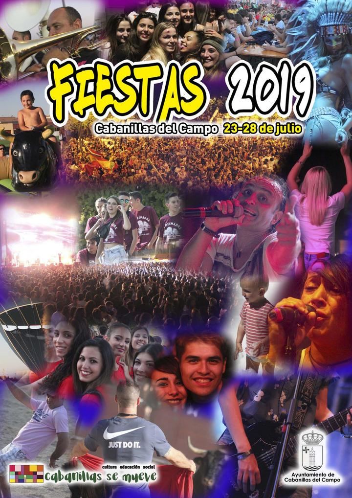 Más de 60 actos en el Programa de las Fiestas 2019 de Cabanillas del Campo, del 23 al 28 de julio