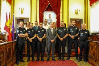 Este lunes se han incorporado cuatro agentes de la Policía Local de Guadalajara