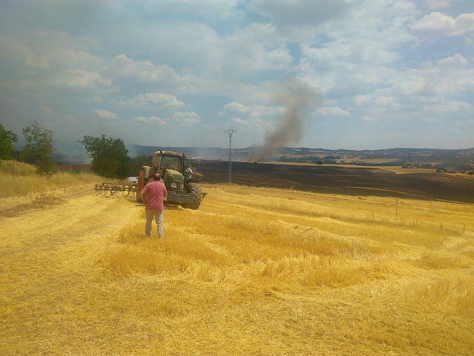 Controlado el incendio en Masegoso de Tajuña