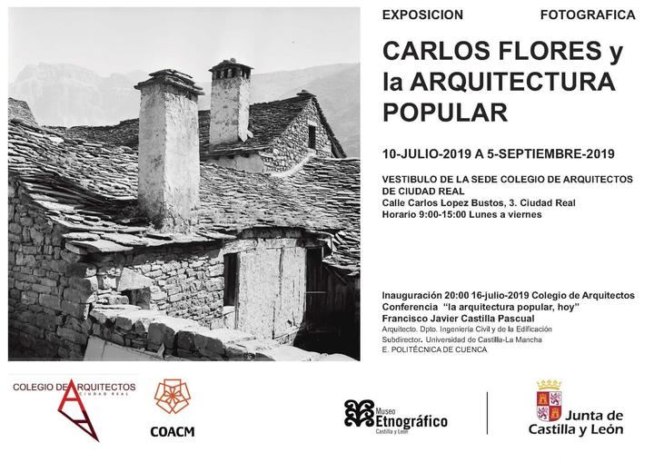 'Carlos Flores y la Arquitectura Popular', hasta septiembre, en el Colegio de Arquitectos de Ciudad Real