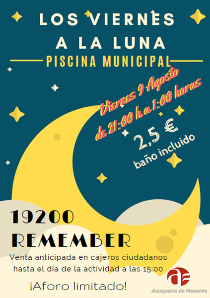 Última sesión de 'Viernes a la luna' en Azuqueca con '19200 Remember'