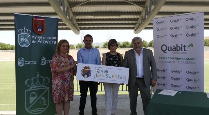 Presentación de Quabit Las Suertes como el nuevo patrocinador del Club de Fútbol de Alovera