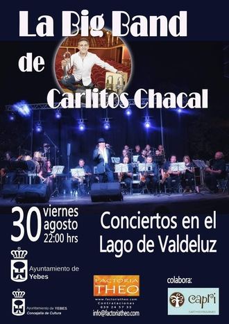 La Big Band de Carlitos Chacal act&#250;a este viernes 30 en los conciertos estivales del Lago de Valdeluz