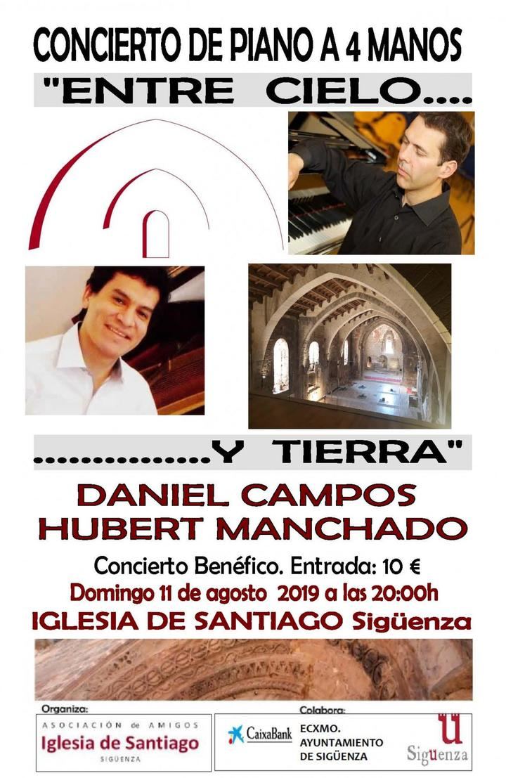 Este domingo, concierto de piano benéfico a favor de la Iglesia de Santiago de Sigüenza