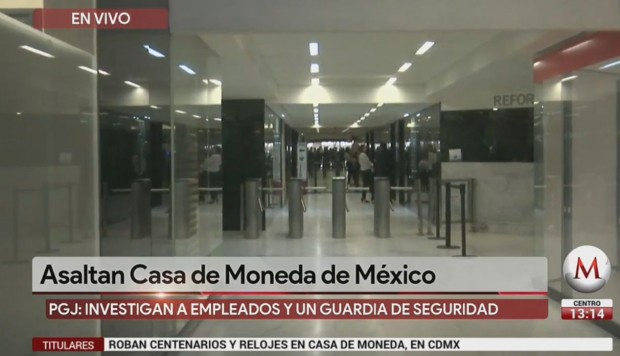 De película : Roban en 4 minutos más de 2 millones de dólares en oro en la Casa de la Moneda de México