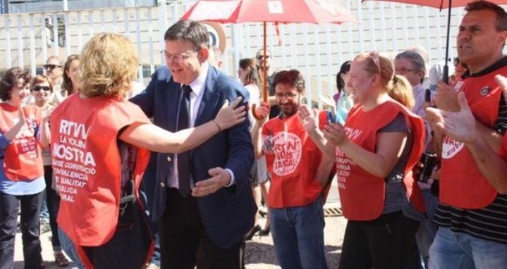 La televisión pública valenciana de Ximo Puig en la UVI : Cuesta 55 millones de euros al año, no puede pagar la luz, tiene graves problemas económicos y es la menos vista de España