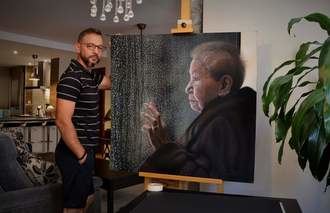 Una exposición del pintor hiperrealista Daniel Castañón en la Biblioteca Pública de Guadalajara