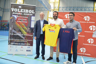 El 6 de septiembre, partido internacional de las selecciones de voleibol de España y Egipto, en el Ciudad de Azuqueca
