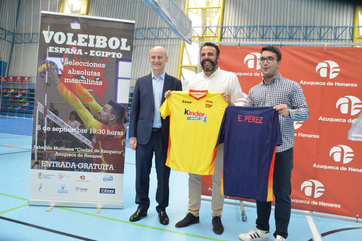 El 6 de septiembre, partido internacional de las selecciones de voleibol de España y Egipto, en el Ciudad de Azuqueca