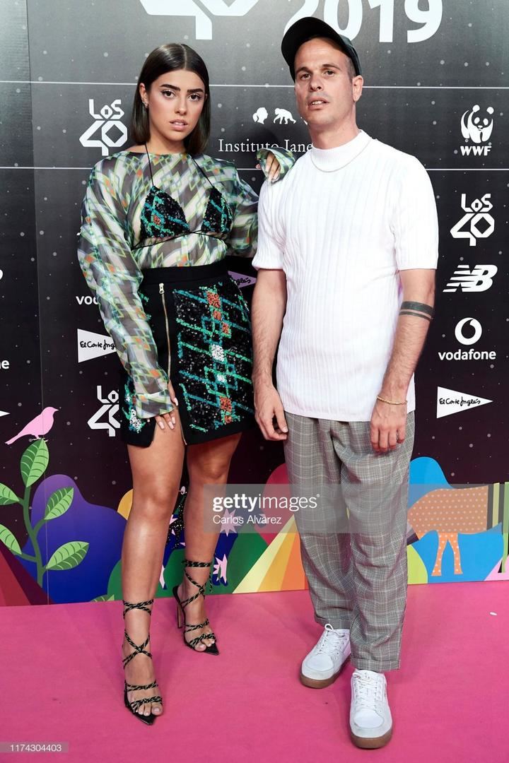 Paula Cendejas del diseñador guadalajareño JCPAJARES en la cena de nominados de los 40 Principales