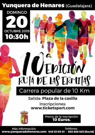 El próximo domingo 20 de octubre, X Ruta de las Ermitas en Yunquera de Henares
