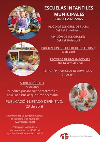 Azuqueca abre solicitudes para Escuelas Infantiles en marzo 2026