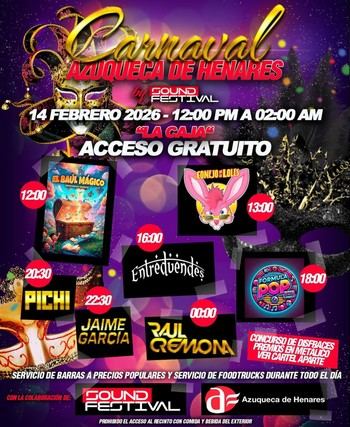 Fiesta de Carnaval este sábado en La Caja de Azuqueca