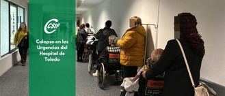 Colapso en Urgencias del HUT: 74 pacientes esperan ingreso