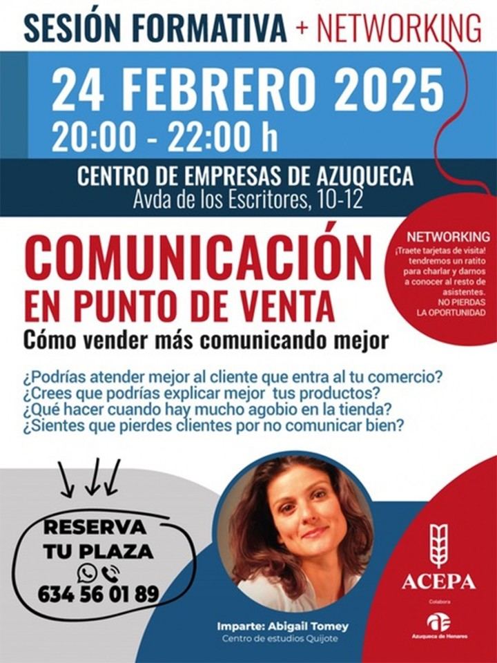 Inscripción abierta para sesión de networking el 24 de febrero en Azuqueca